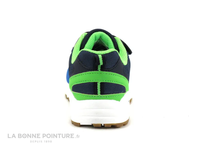 Achat chaussures LICO Enfant Basket, vente Lico 360756 FLORI V - Bleu - Vert lime - Basket enfant a scratch