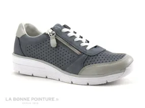 Achat chaussures Linea Supremo Femme Basket, vente Supremo 8021110 bleu gris - Basket compensee Femme