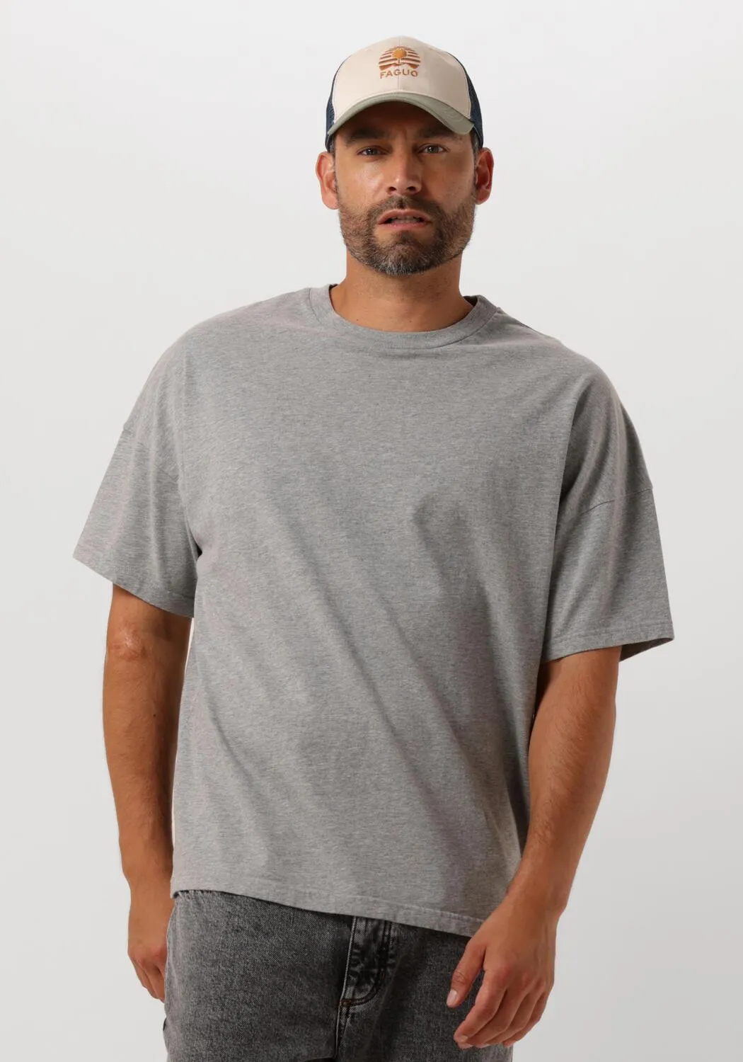 american vintage t-shirt fizvalley men en gris