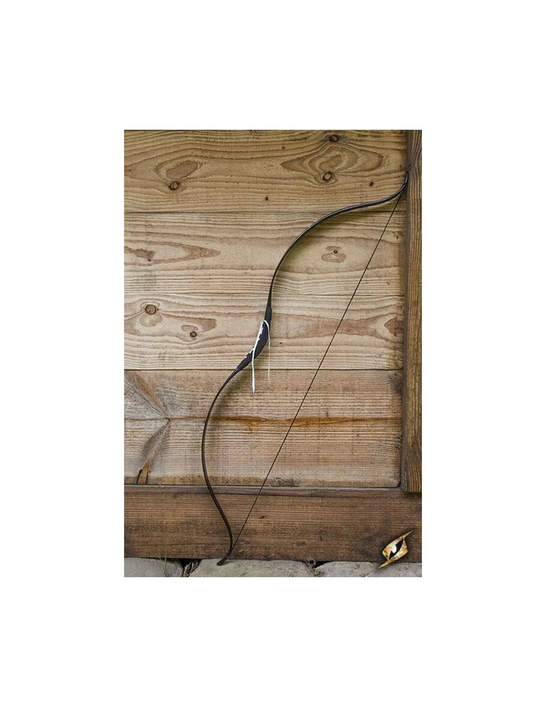 Arc médiéval noir de luxe pour cheval. Corde 115 cm. ⚔️ Boutique Épées
