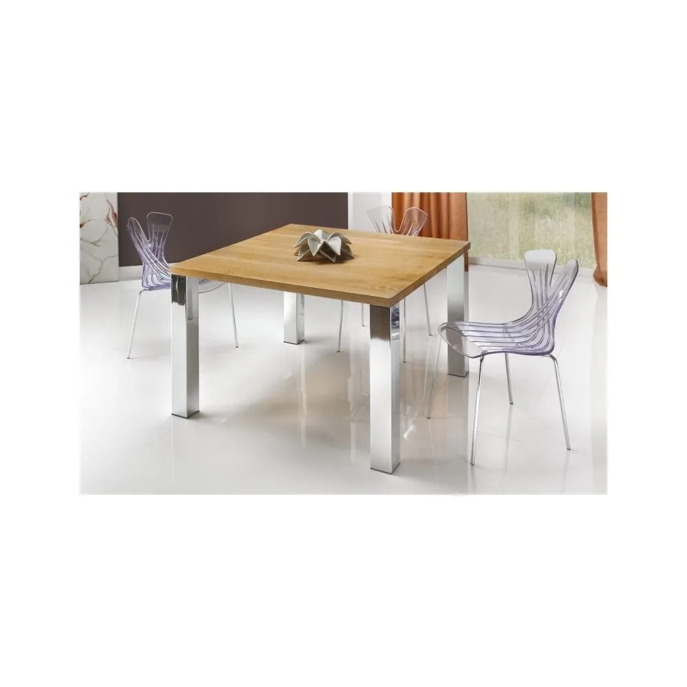 Artisanat de massage de table en bois moderne Les jambes en acier inoxydable