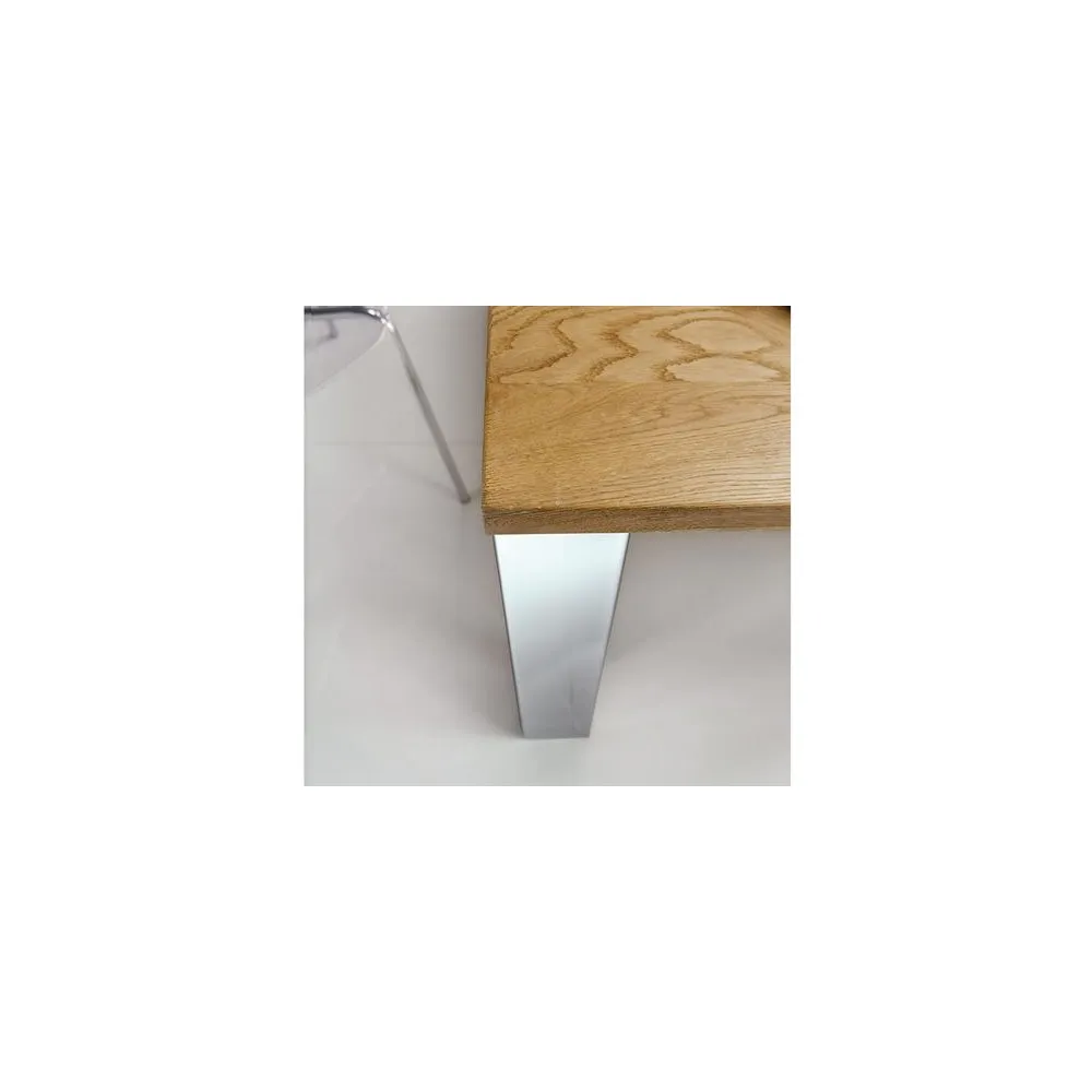 Artisanat de massage de table en bois moderne Les jambes en acier inoxydable