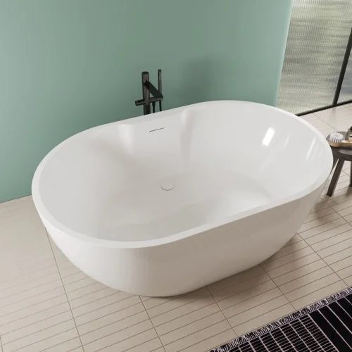 Baignoire ilot sur pied XXL 180 cm x 115 cm de large