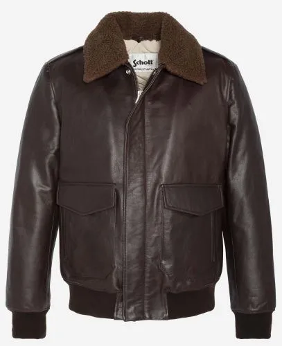 BLOUSON PILOTE A-2 SCHOTT MARRON LCFLIGHTVINX