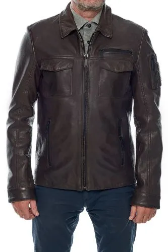 Blouson Redskins Homme Bering Bentley Chocolat.