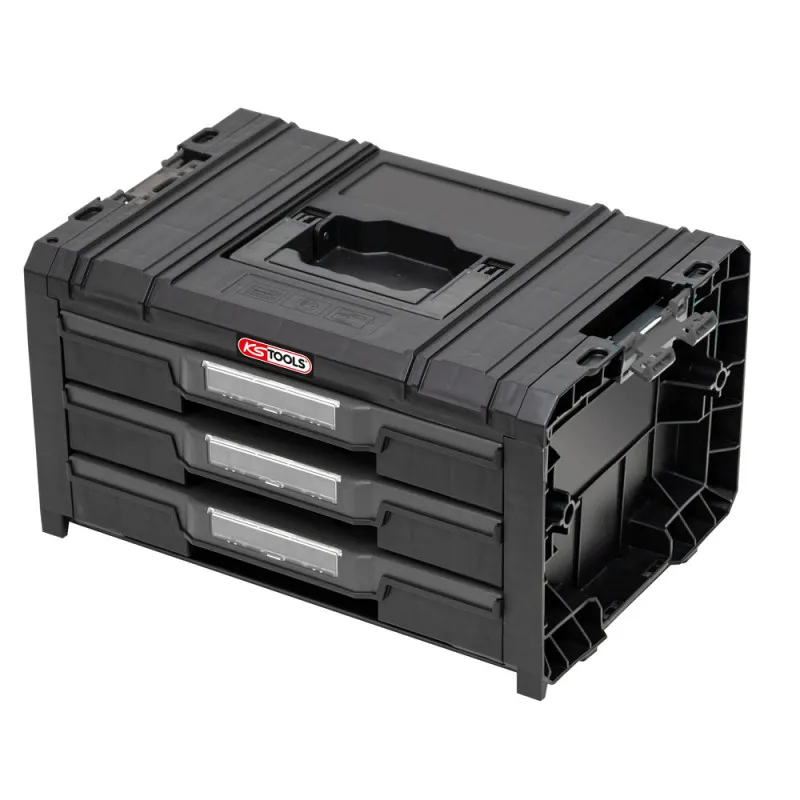 Caisse SCM à 3 tiroirs, 9 séparateurs amovibles et 21 gobelets KS TOOLS 850.0386