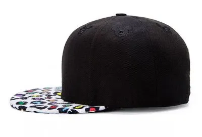 Casquette Visière Léopard Multicolore Baseball Snapback
