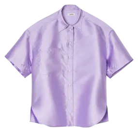 CHEMISE COL CLASSIQUE SATINéE - SANDRO pour FEMME | Printemps