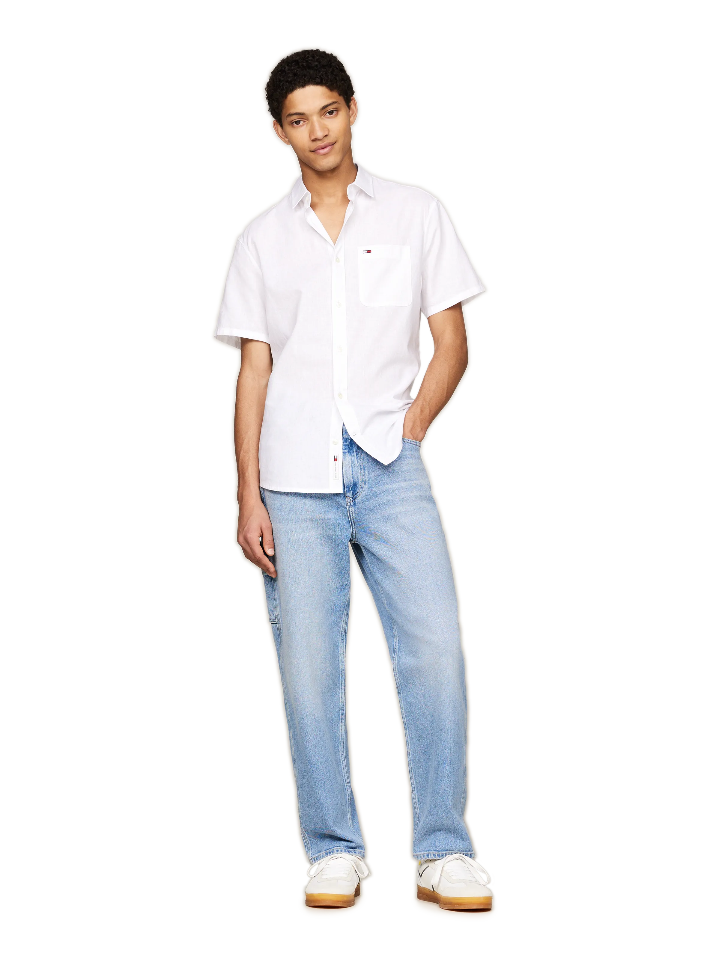 CHEMISE EN COTON ET LIN - TOMMY HILFIGER pour HOMME | Printemps