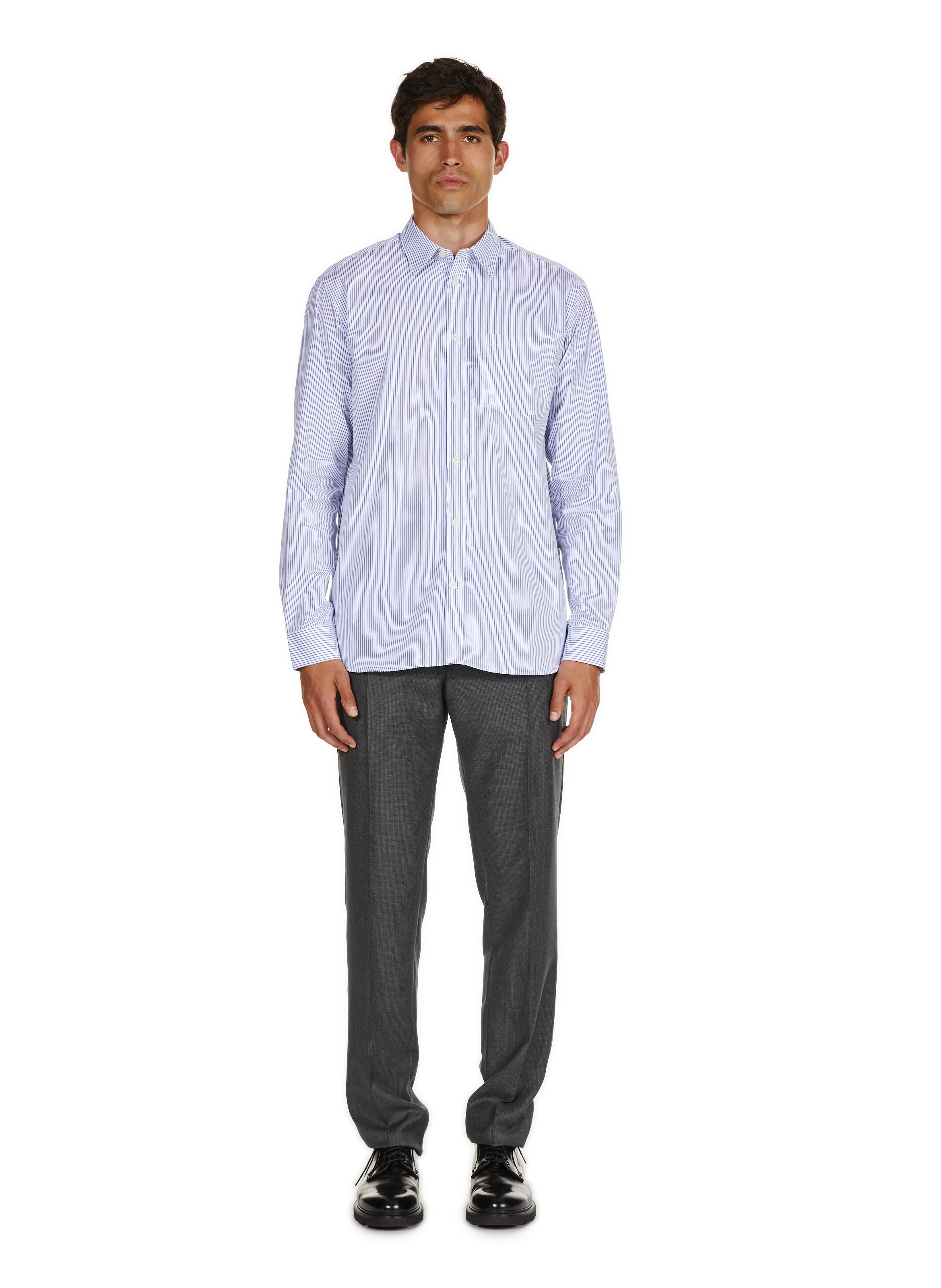CHEMISE RAYéE EN COTON - SAISON 1865 pour HOMME | Printemps