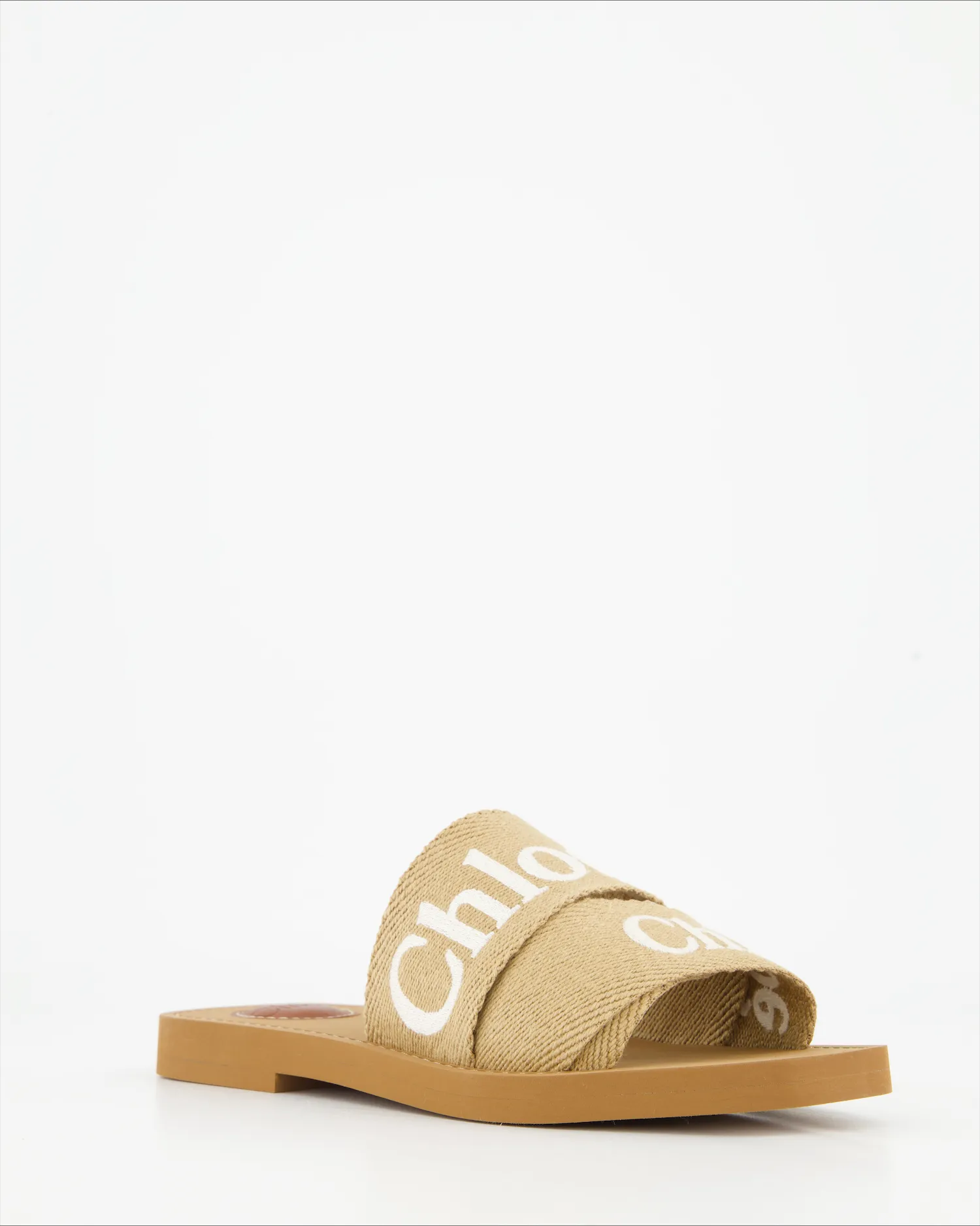 Chloé Mules Plates Woody Desert Beige