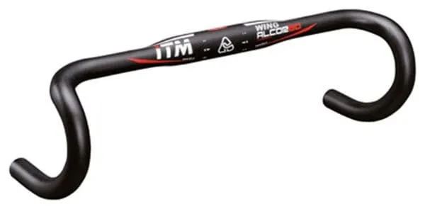 CINTRE ROUTE ITM ALCOR WING ALU PROFIL AILE NOIR 31 8 L 46 EXTERIEUR 295g DECO ROUGE-BLANC