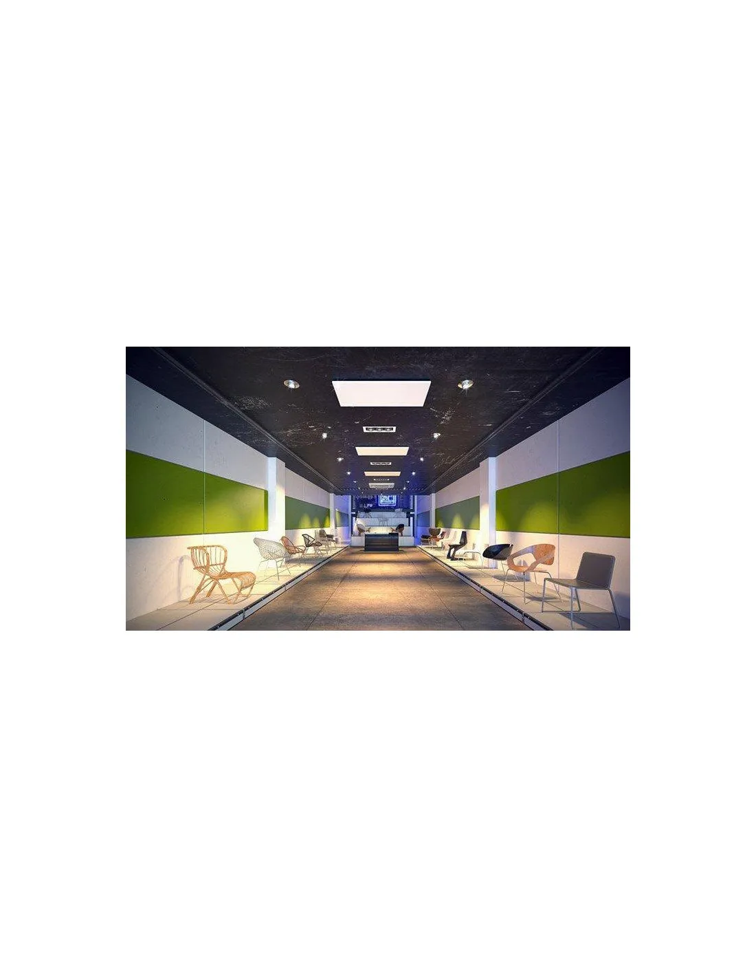 Dynabox AX+ 300W Blanc 593x593x30 IK10 IP44 230V ACSO 312001
