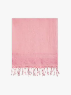 écharpe Roseanne en laine rose victoria