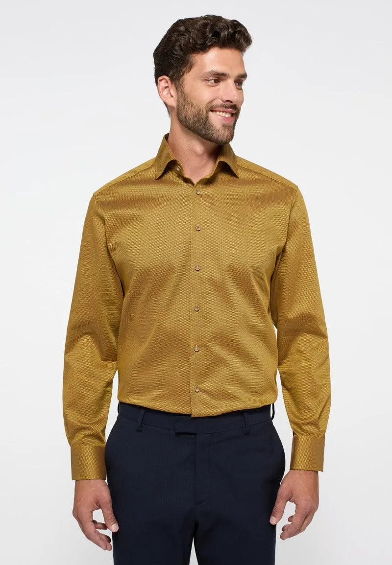 ETERNA - Chemise manches longues texture dobby Modern Fit