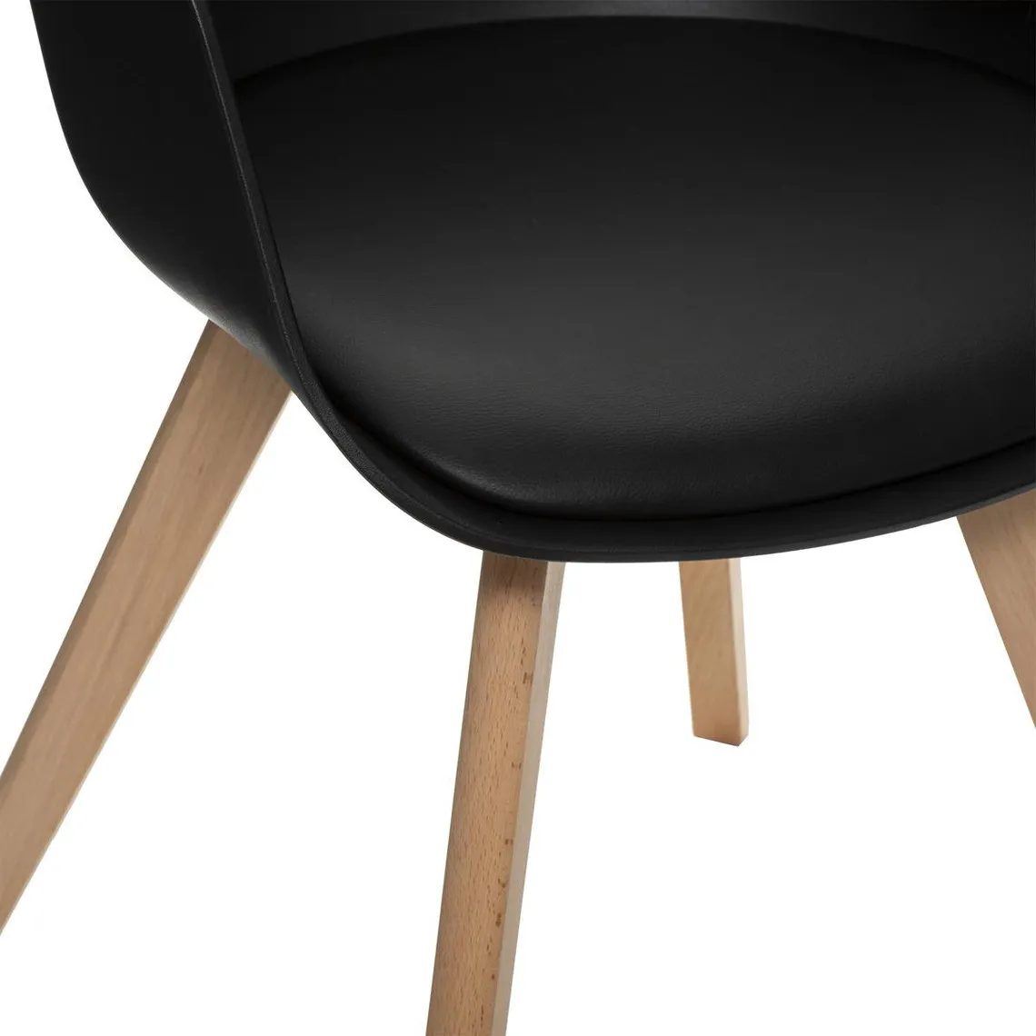 Fauteuil Diner Polypropylène Baya Noir | 3 Suisses