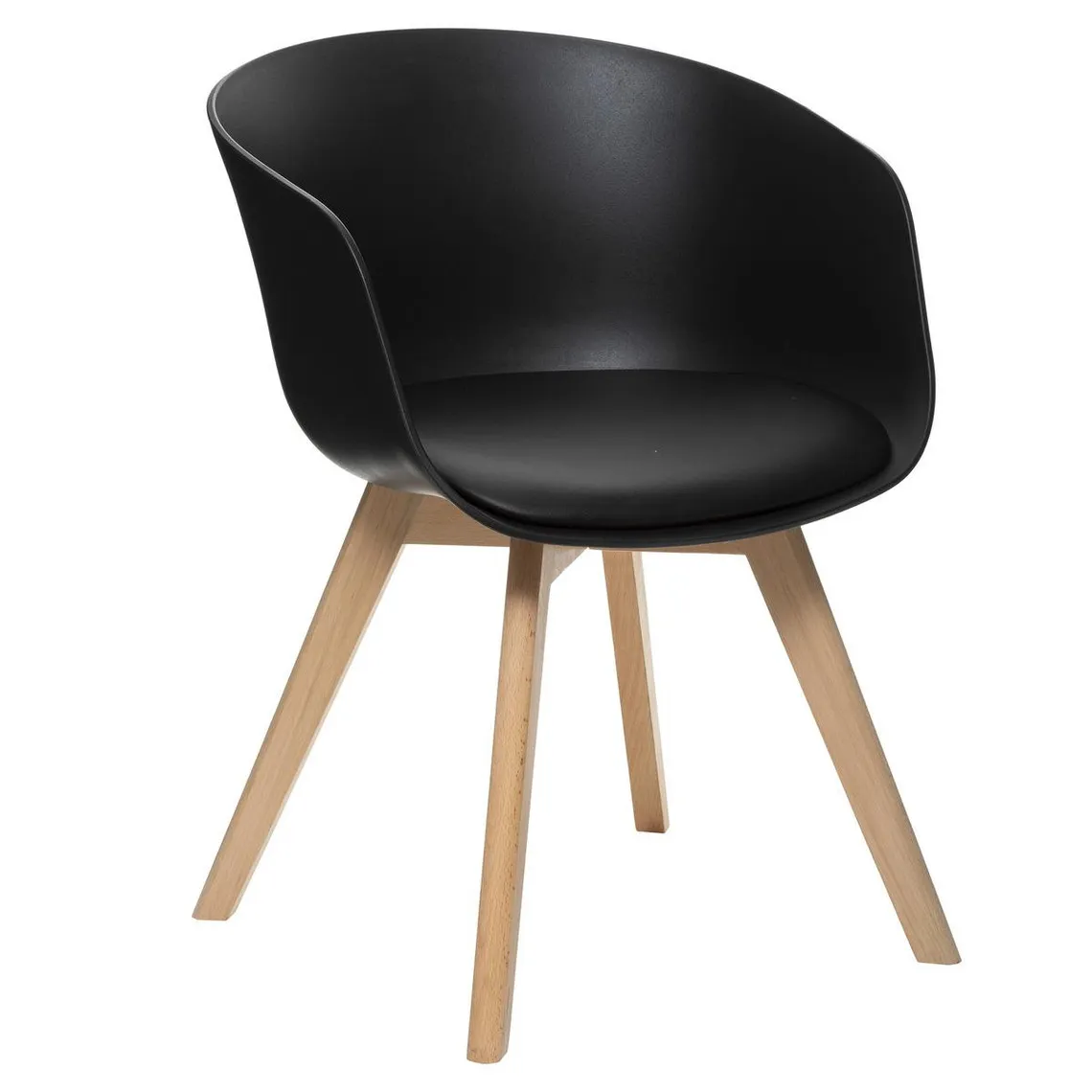Fauteuil Diner Polypropylène Baya Noir | 3 Suisses