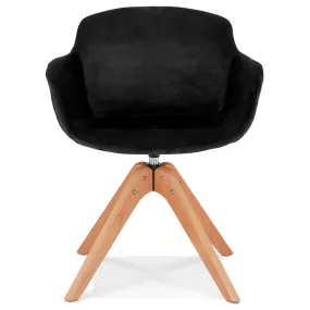 Fauteuil Noir design MARNIE | 3 Suisses