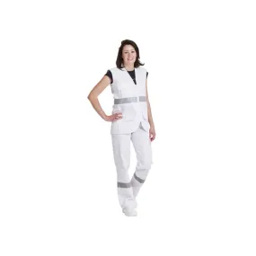 Gilet ambulancier Blanc sans manches - Rémi Confection