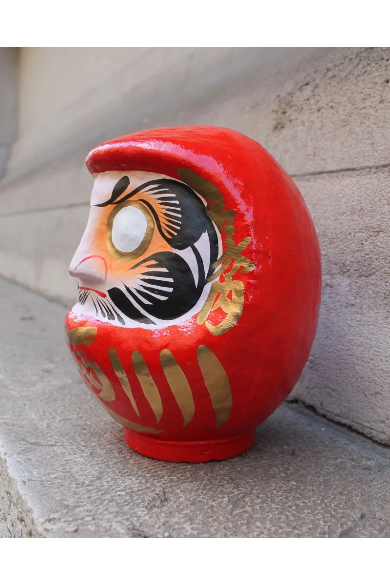 Grand Daruma artisanal Couleur Rouge Taille Homme M