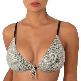 Haut de maillot de bain triangle Swag noir par Sun Playa
