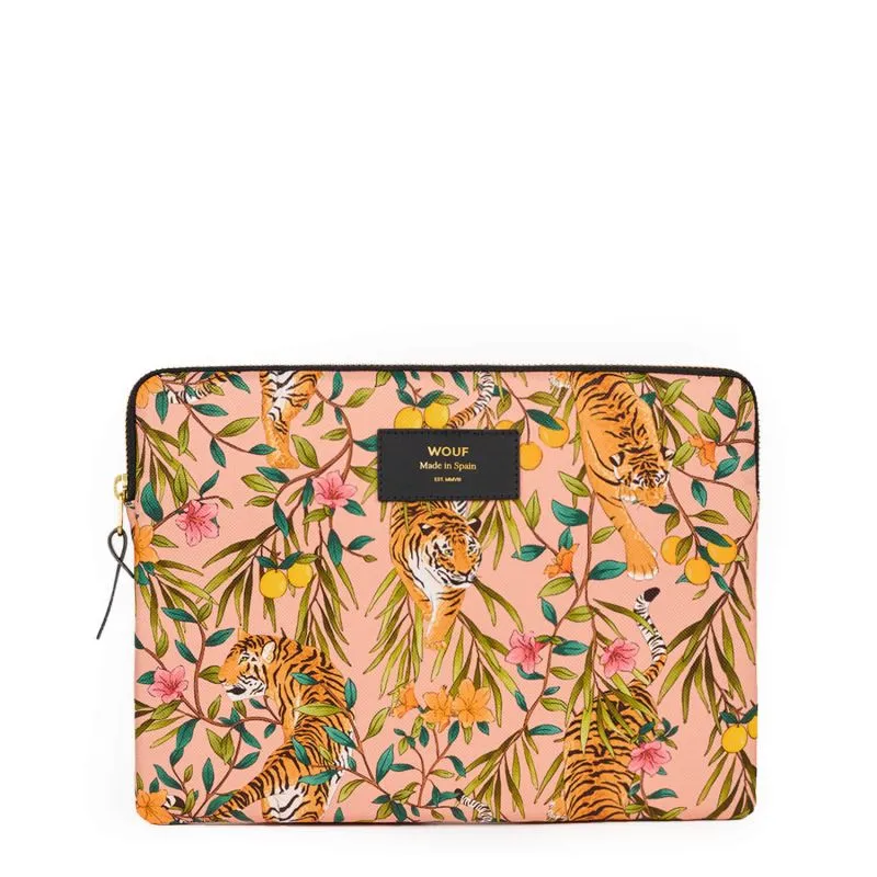 Housse Ipad Wouf 25 cm Bengala - Imprimé multicolore de tigres