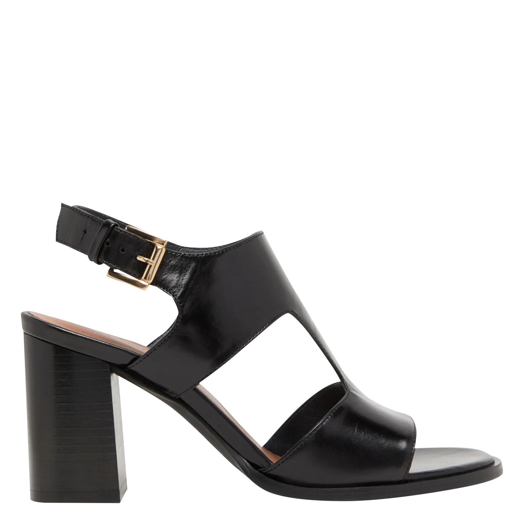 JONAK  Sandales hautes en cuir ding - Noir