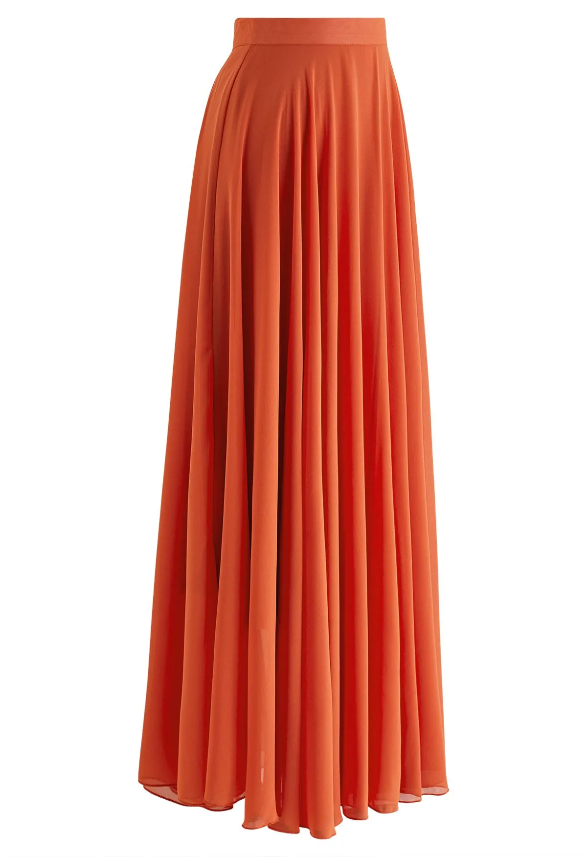 Jupe longue en mousseline Timeless Favorite en orange