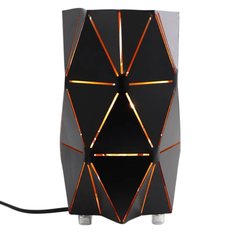 Moderne tafellamp Sivar, zwart, metaal, groot
