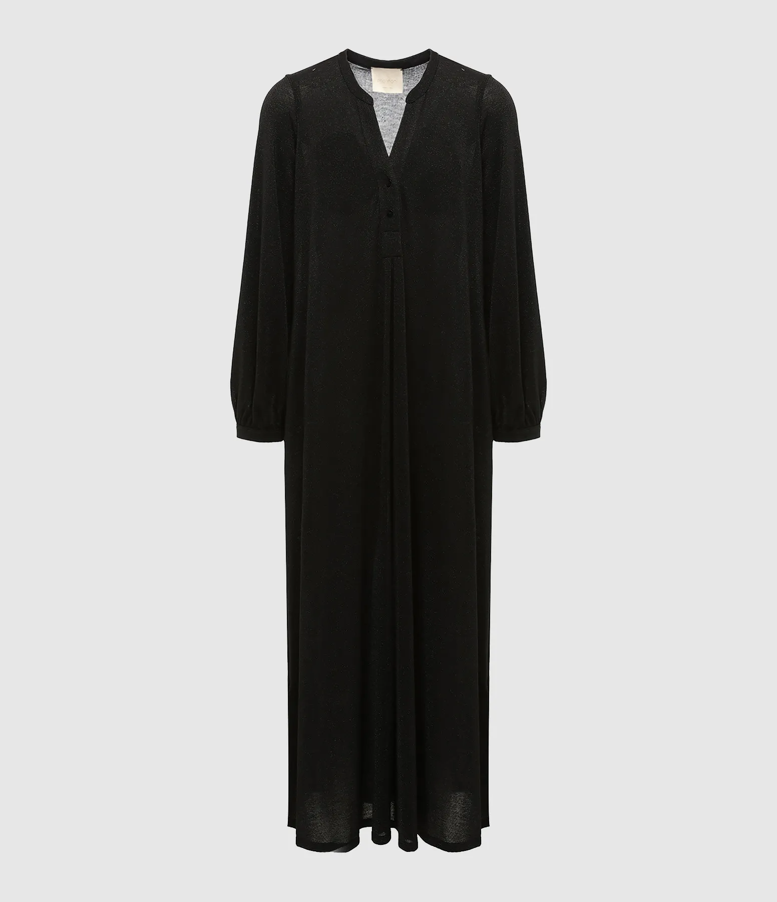 MOMONI Partager  Robe Longue Amede Noir  
