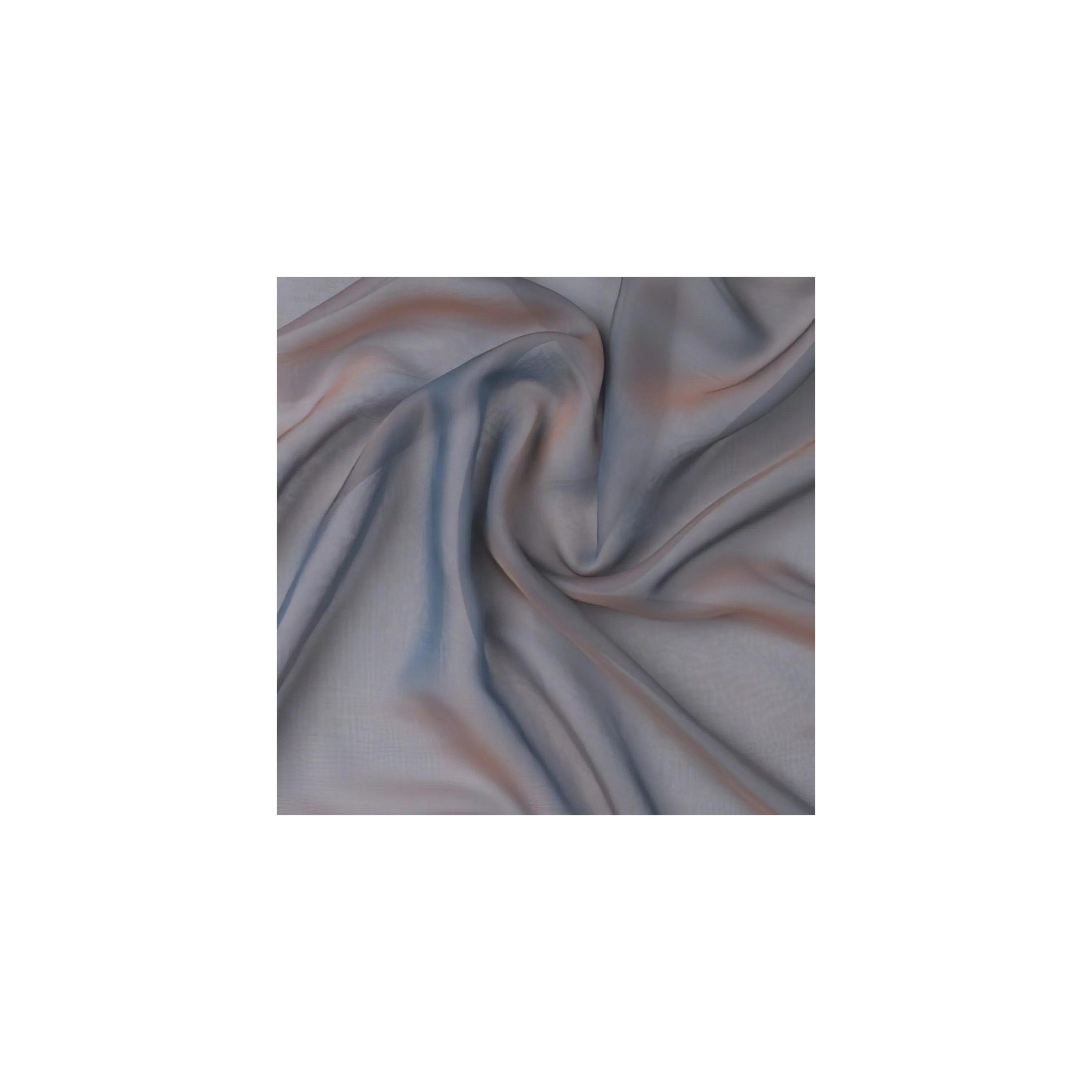 Mousseline Changeante Turquoise/Rose