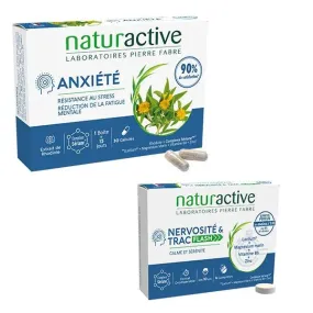 Naturactive Pack Stress Anxiete Nervosite Trac: 1 cure anxiété + 1 cure flash nervosité