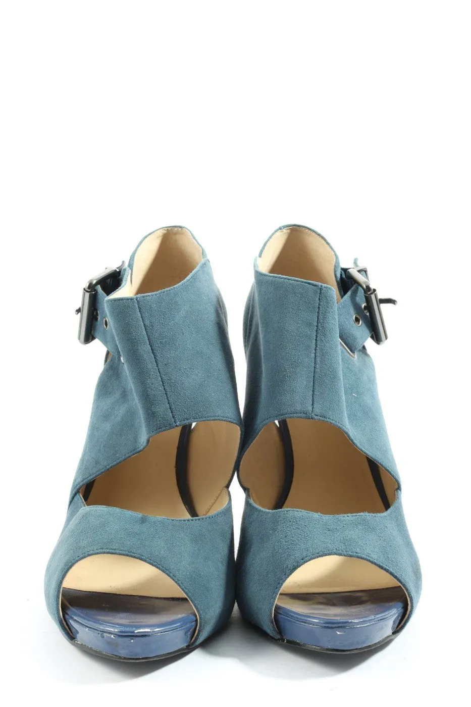 Nine west Sandales à talon haut bleu-argenté style décontracté