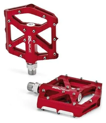 Paires de Pédales Plates XLC PD-M12 Rouge