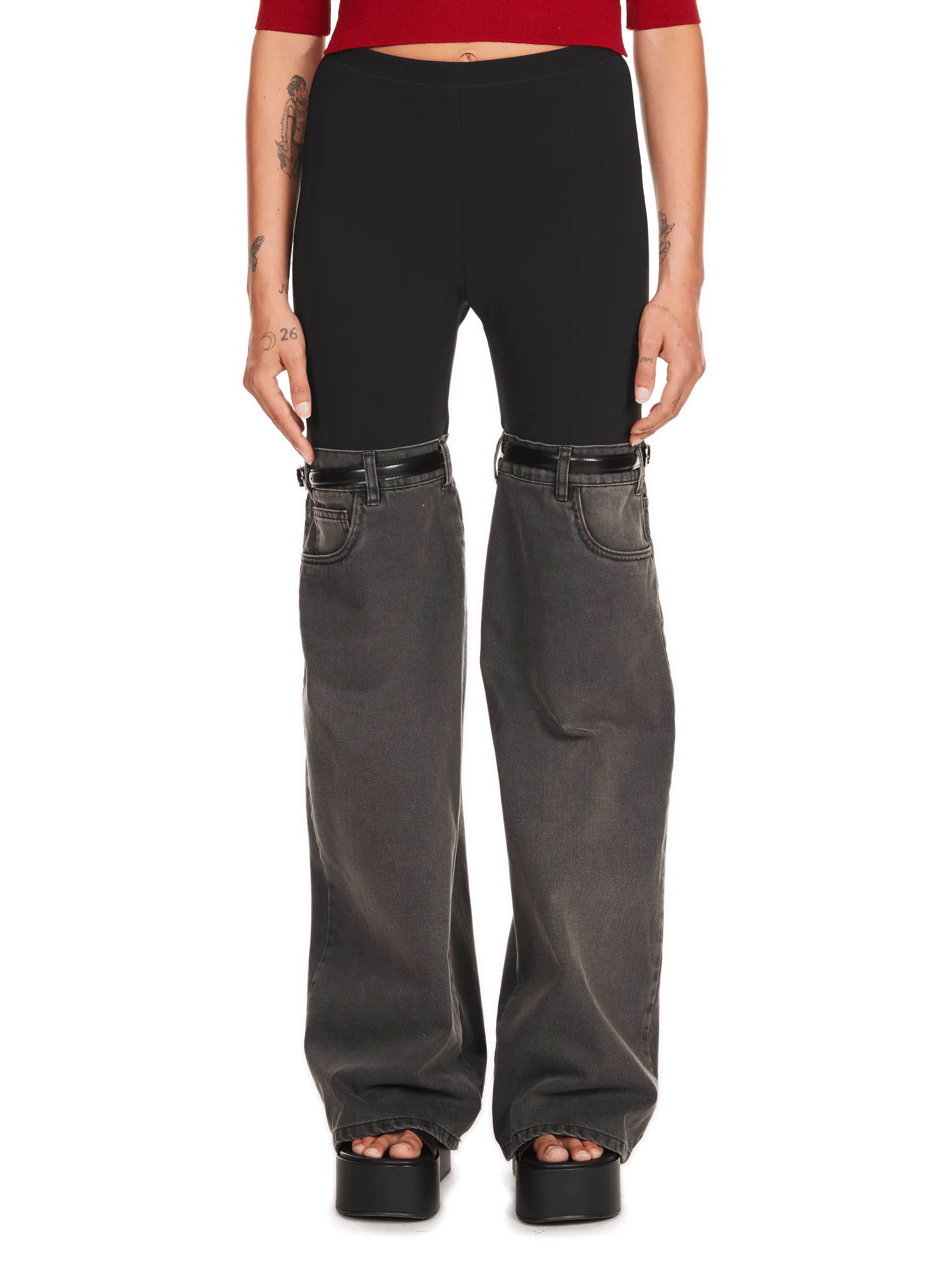 PANTALON BI-MATIèRE - COPERNI pour FEMME | Printemps