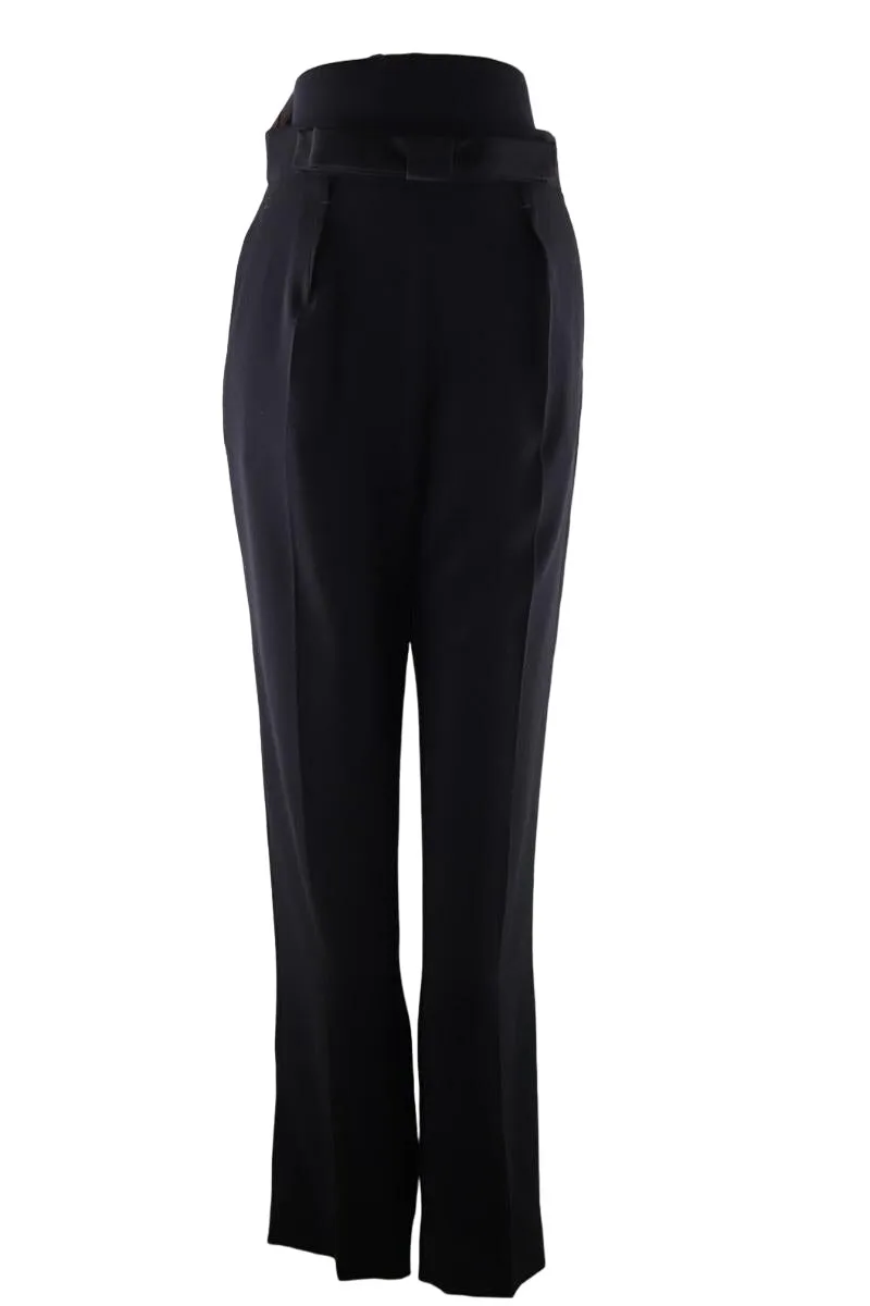 Pantalon droit noir Paule Ka noir. Matière principale synthétique. Taille 38