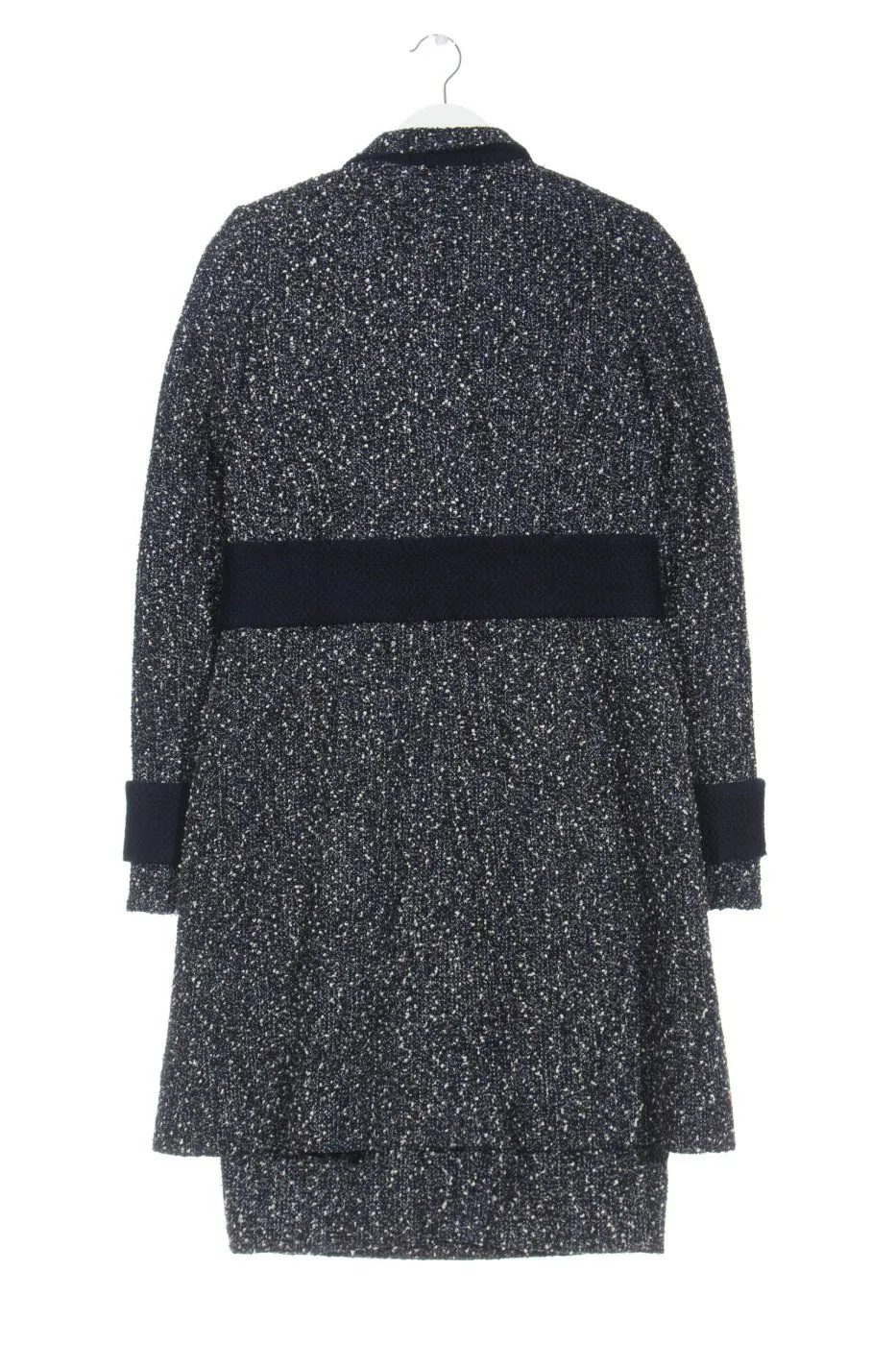 Paule ka Ensemble en tricot gris clair-noir moucheté style décontracté