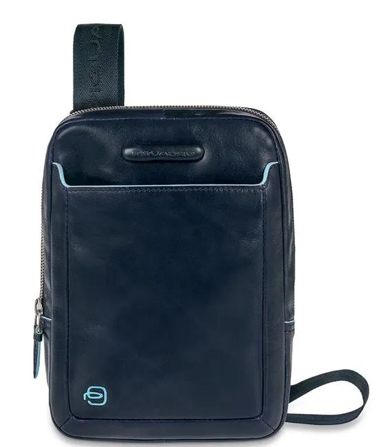 Piquadro Sac Blue Square, Support De Tablette, En Cuir Bleu - Achetez À Prix Outlet!