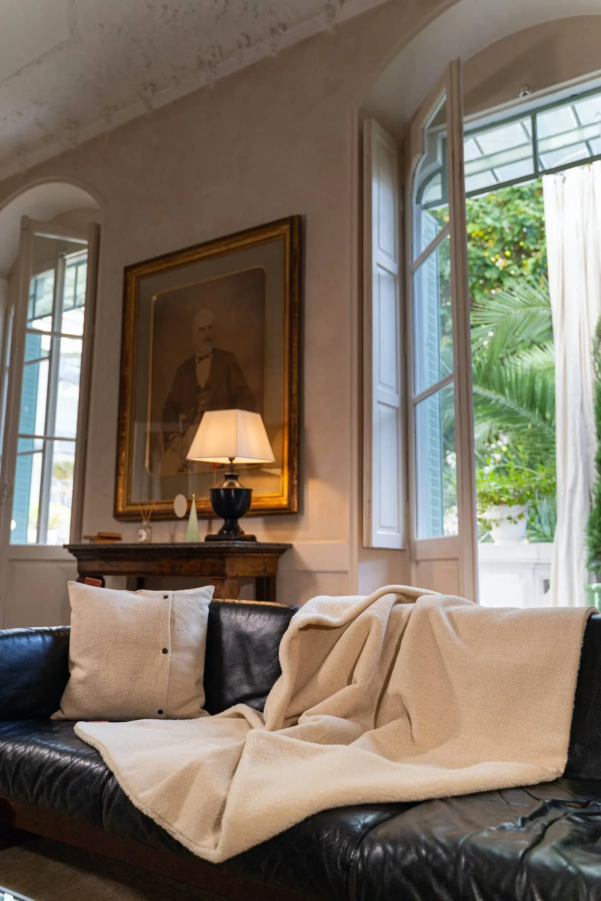 Plaid Affectueux Bure Blanc cru - Laine Franaise