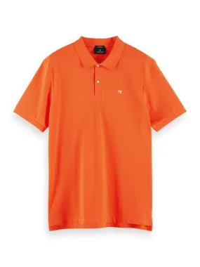 Polo piqué orange vif