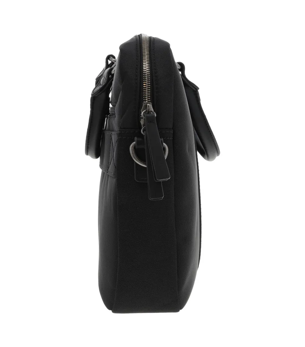 Porte documents Wylson noir avec bandes tricolores