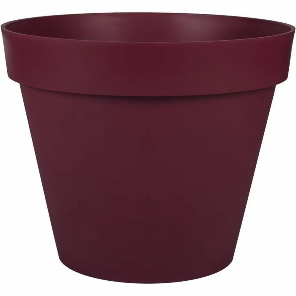 Pot EDA  41 cm Rouge foncé Plastique Rond Moderne