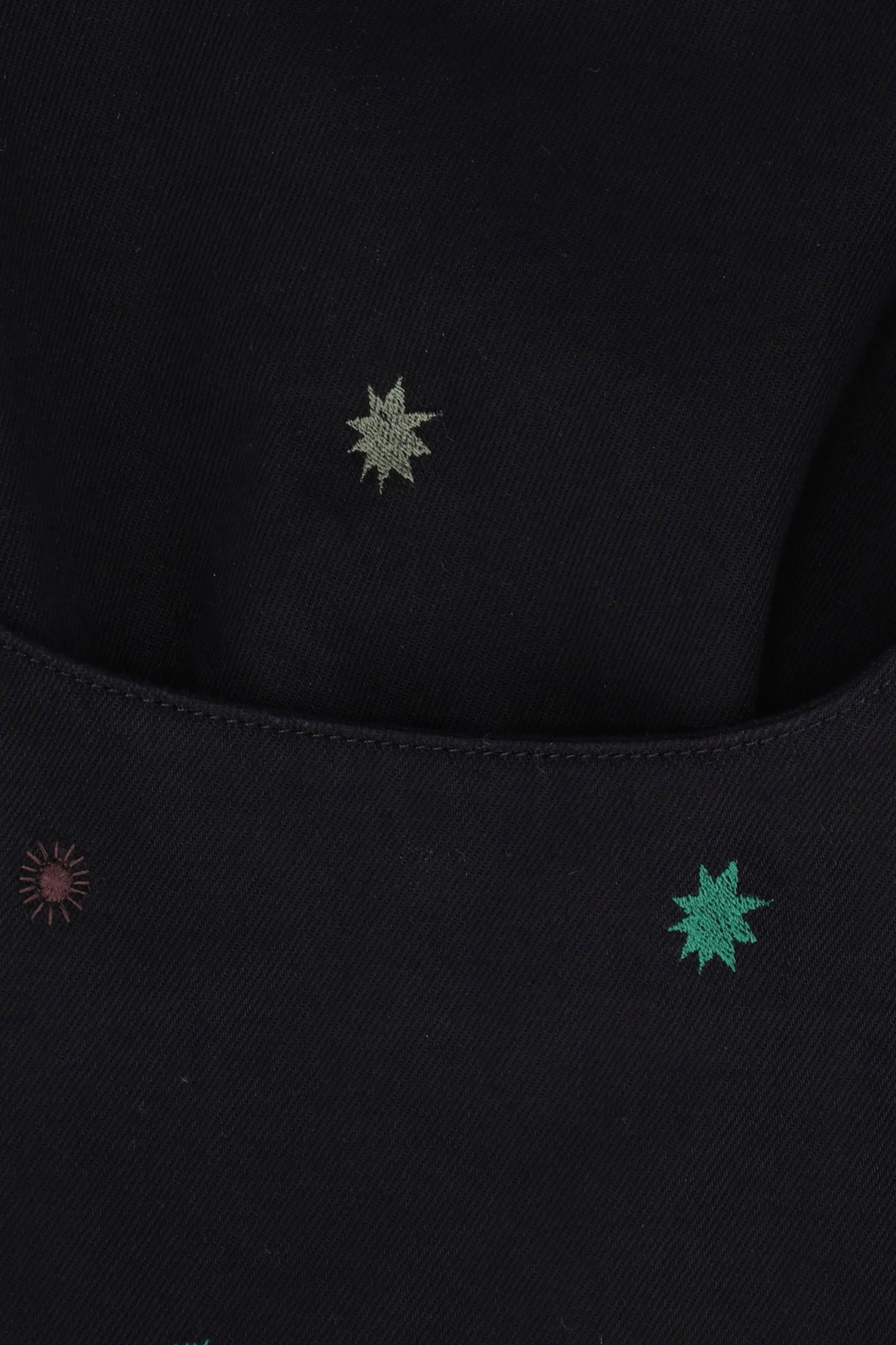 Robe avec broderie - noir