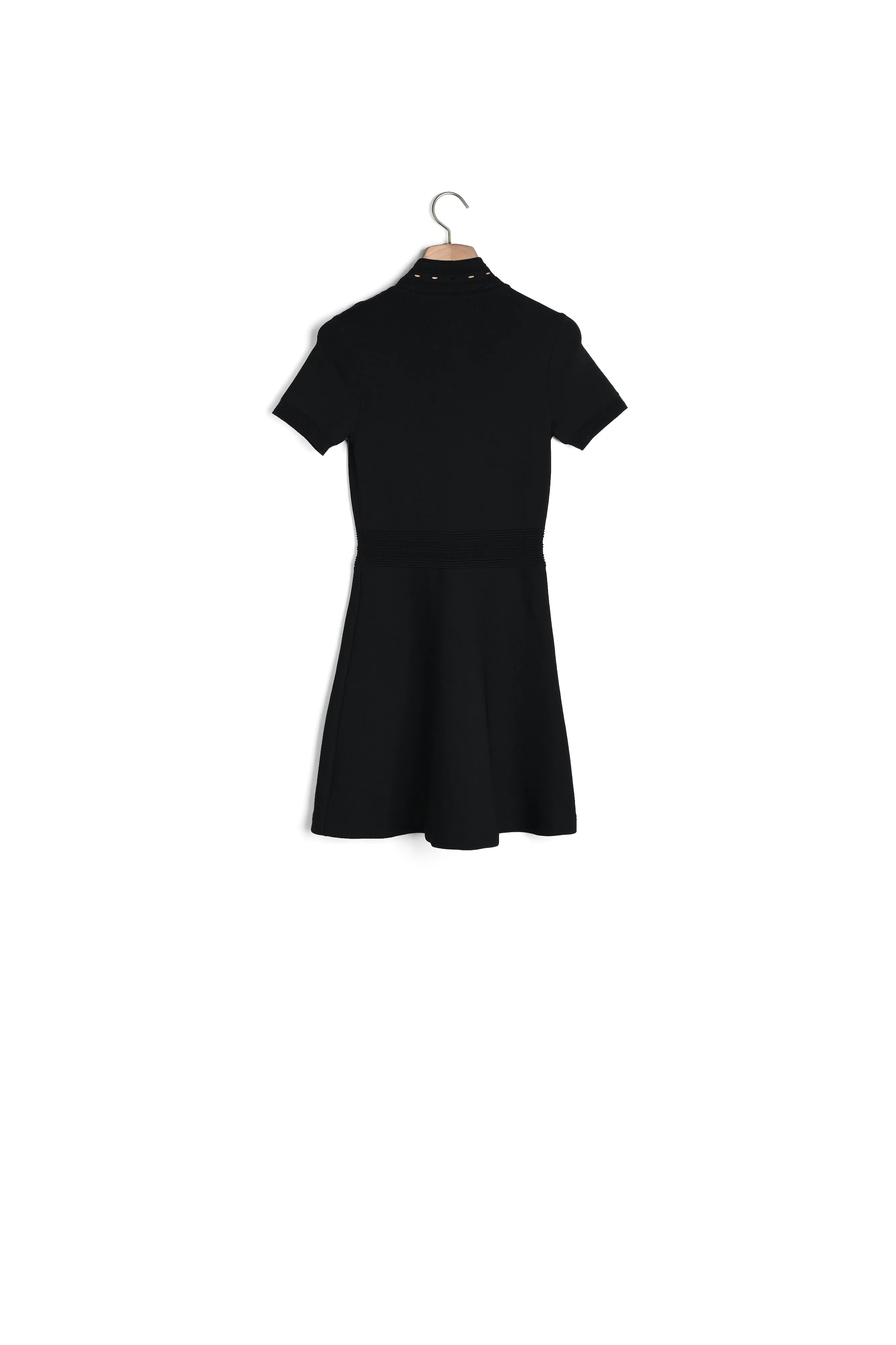 Robe en maille à col montant