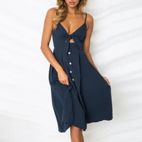 Robe esprit Provence Epaules nues buste rosette et fine bretelles