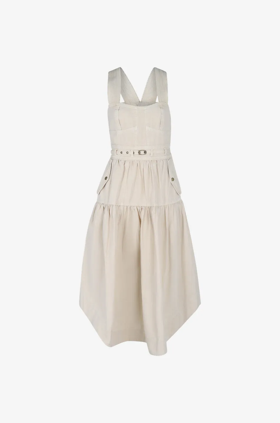 Robe midi en coton Enzo