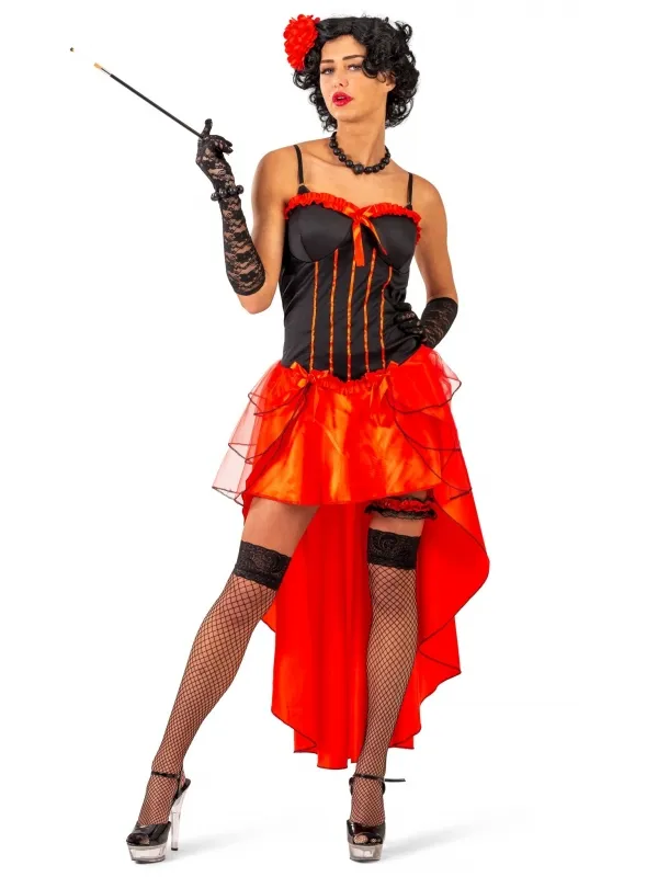 Robe rouge et noir cabaret burlesque : la tenue qui fait sensation