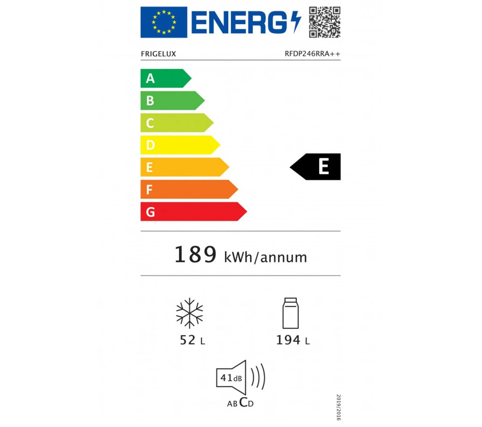 Réfrigérateur Congélateur Combiné L55 Cm 246L - Froid Statique - Rouge - Rfdp246rra++