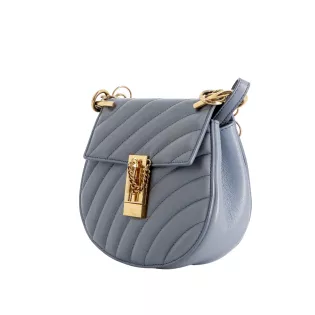 Sac porté épaule Drew Chloé Cuir Bleu
