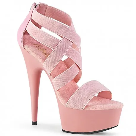 Sandales Plateformes Pleaser DELIGHT-669 Rose - Talons-Oh.com